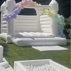 Bouncy Castles for hire, Pastel bouncy castles, White bouncy castles