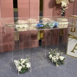clear acrylic table hire UK