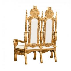 double lion king throne hire UK