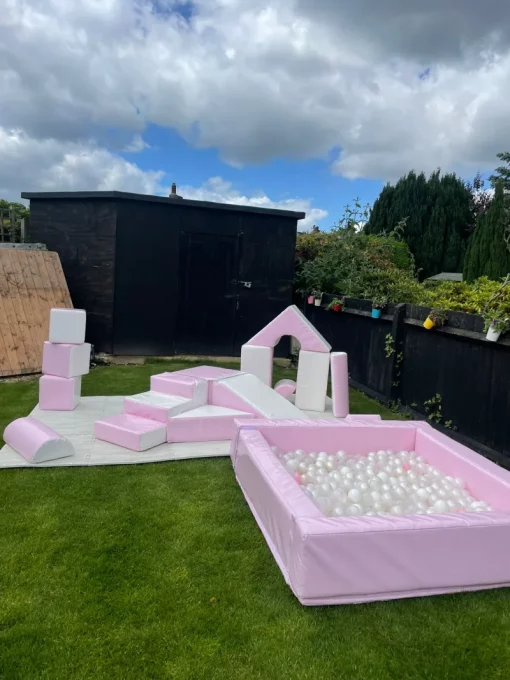 Pastel Pink Soft Play Hire - Image 2