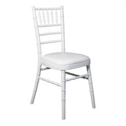 white adult chiavari chair hire UK