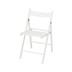 white adult folding chair hire UK