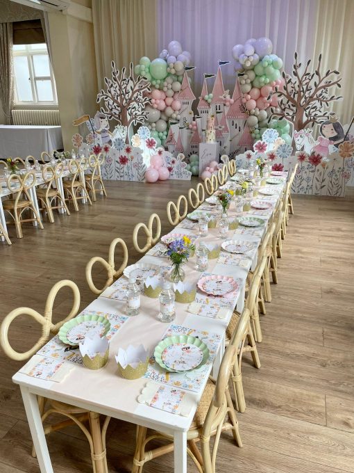 Children's party table and chairs for hire