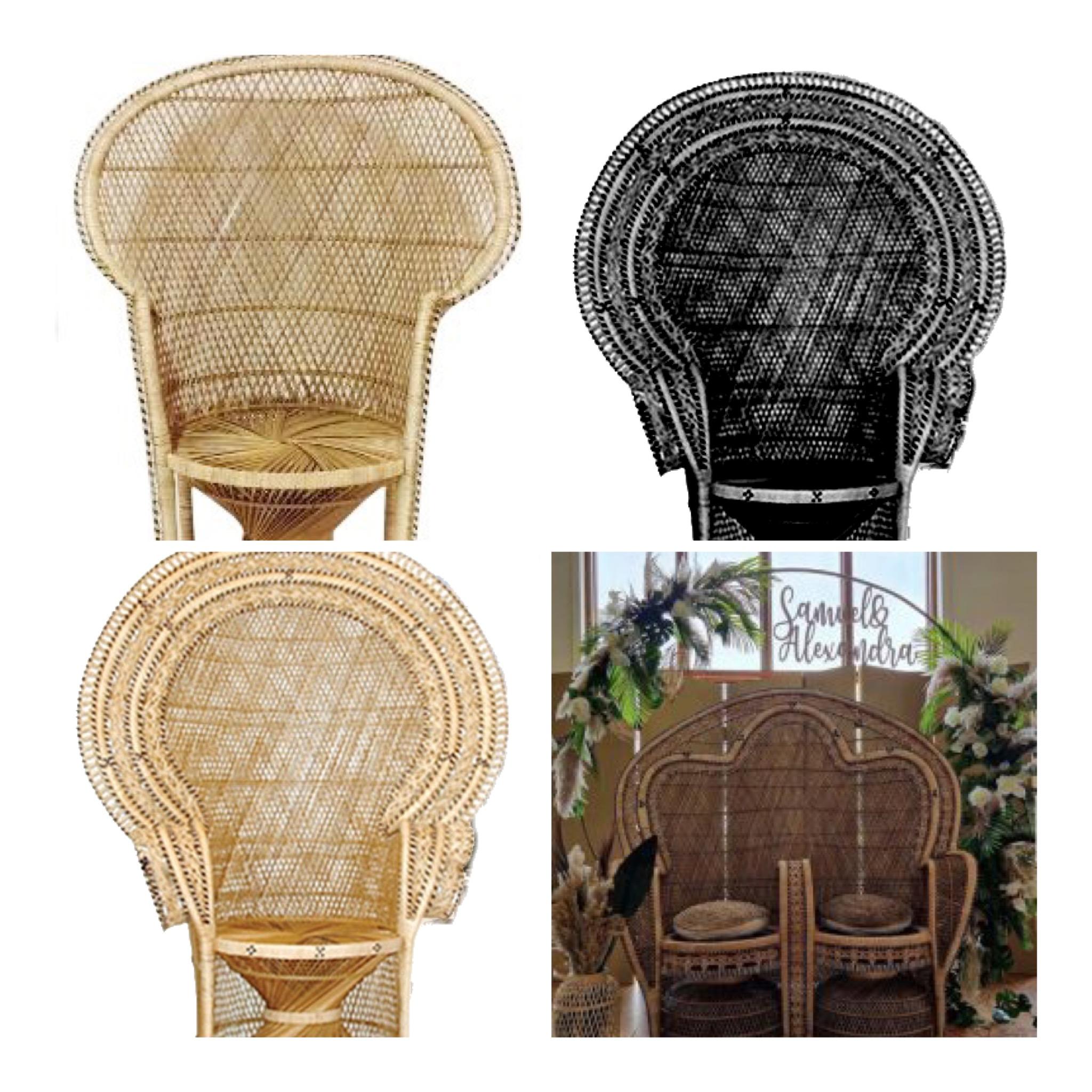 Wicker Peacock Chairs