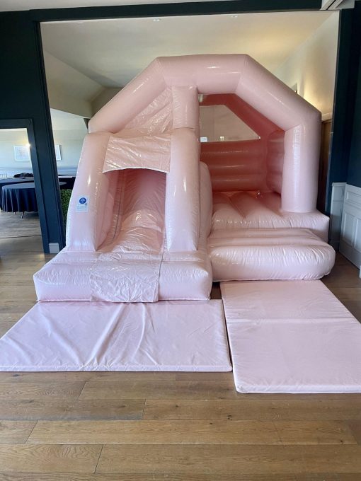 Peach bouncy castle for hire London and Kent