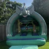 jungle curved bouncy castle