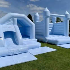 Pastel Blue Bouncy Castle & Soft Play Hire
