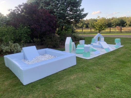 Pastel Blue Slide Ball Pit