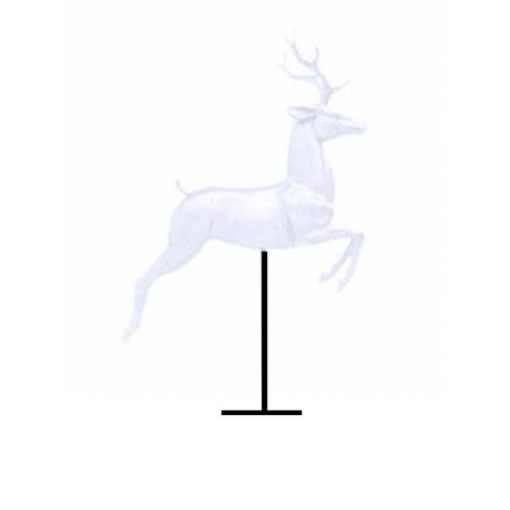 Flying Reindeer Prop – White