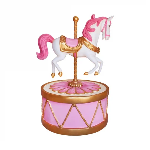 Carousel Horse on Pink Base
