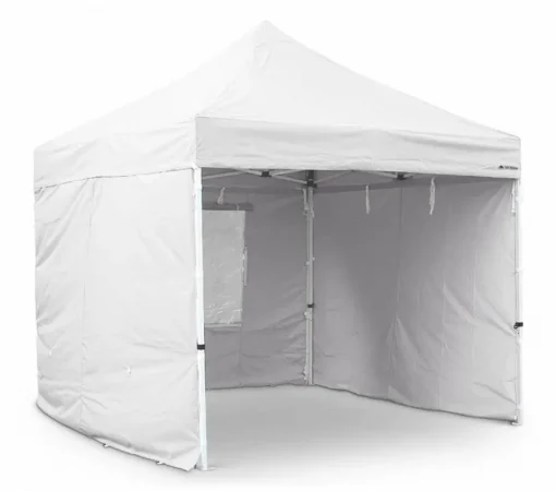 3m x 3m White Popup Marquee With Sides