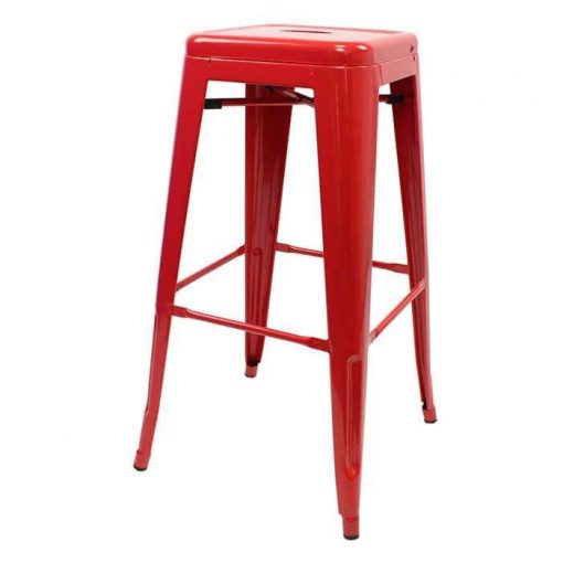 Tolix Bar Stool - Red