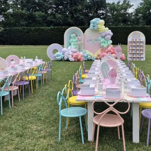 Kids Blue Bow Chair Hire - Image 5