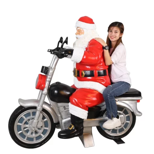 Santa on Motorcycle Prop Hire – Perfect Photo Opportunity - Image 3