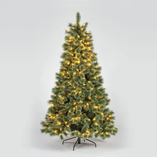 6.5ft Arcadia Cashmere Pre Lit LED Artificial Christmas Tree Hire