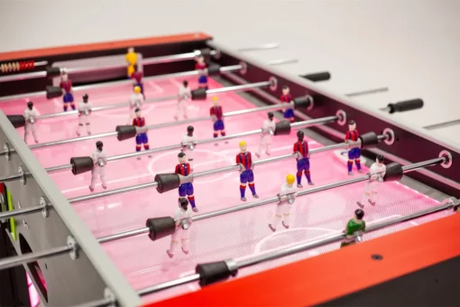 SAM Tecno Flame Illuminated Foosball Table Football Table Hire - Image 3